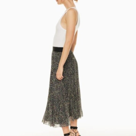 Aritzia Wilfred Floral Twirl Skirt In Size XXS NWT - Picture 6 of 13